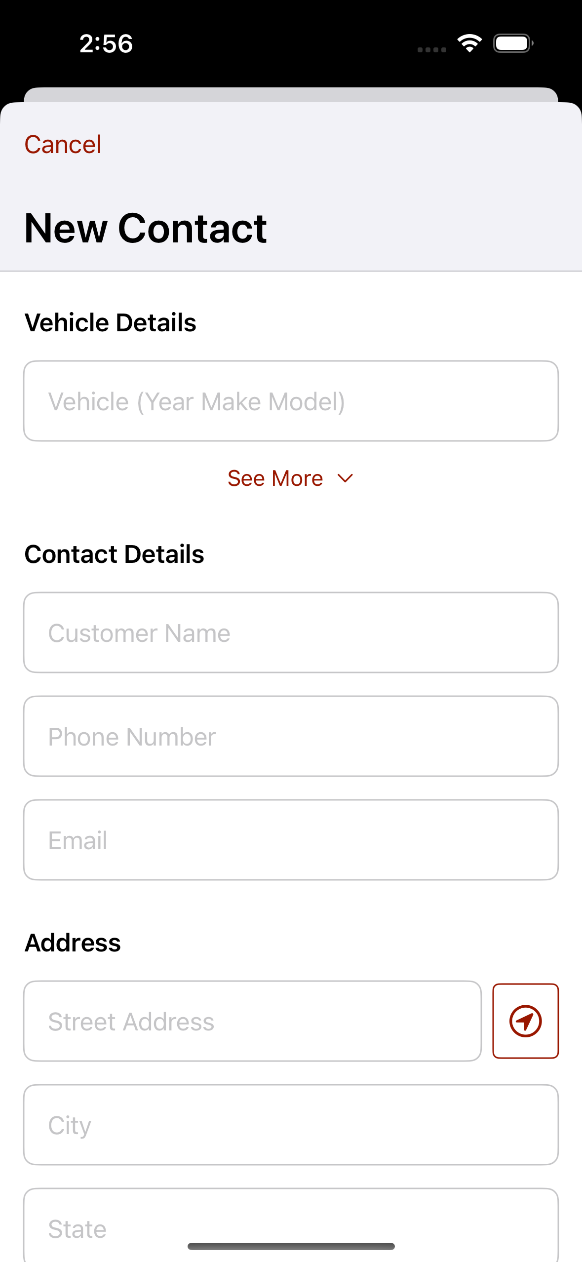 New Contact View